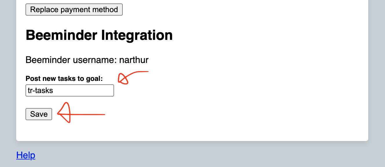 Integration settings